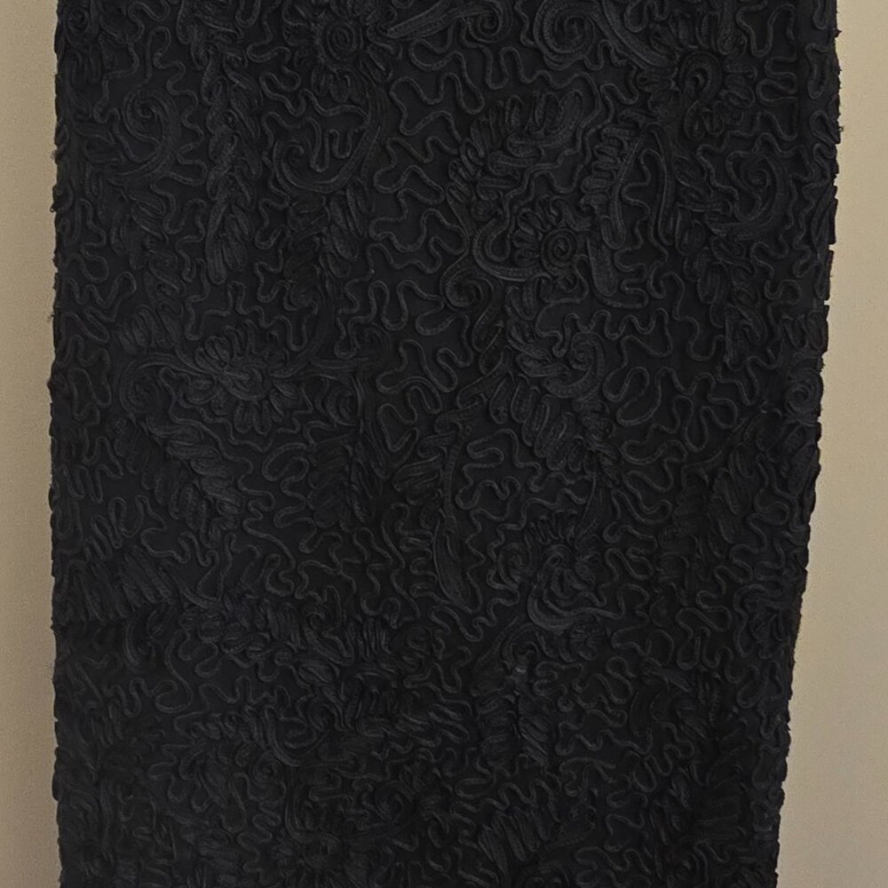 Donna Karan black lace pencil skirt